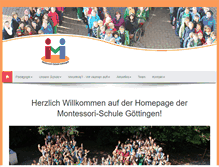 Tablet Screenshot of montessori-schule-goettingen.de